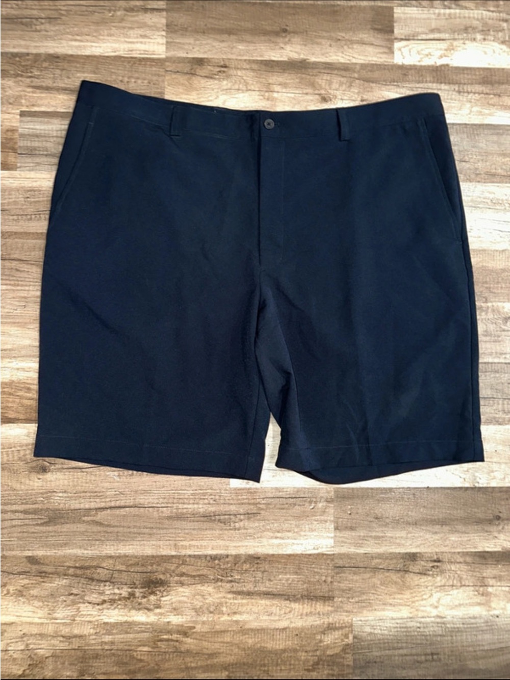 Cutter & Buck Navy Flat-Front Performance Shorts